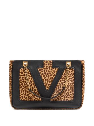 Valentino Garavani Borsa tote Viva Superstar VLogo piccola - Nero