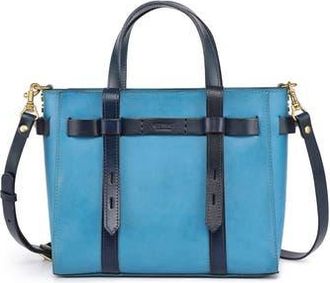 OLD TREND Westland Leather Mini Tote in Turquoise at Nordstrom Rack
