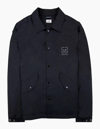 C.P. Company Mens Cp Company Metropolis Series Pertex Overshirt Black 999 - Size: 46/Regular