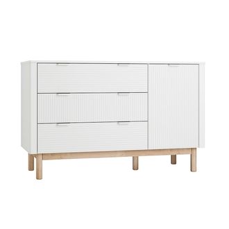 OEM Commode 3 Tiroirs 1 Porte Pinio Miloo Blanc