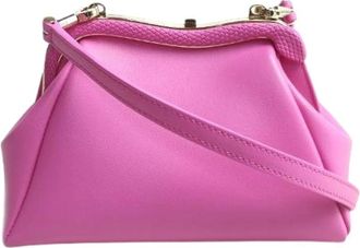 Bulgari Pre-owned Mini Bags, female, Pink, Size: ONE SIZE Pre-owned Leather Mini Shoulder Bag