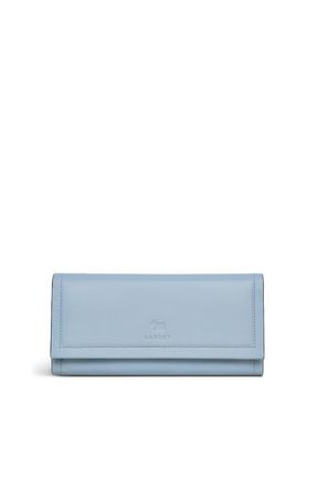 Radley London Heritage Border Large Flapover Wallet in Smoke Blue at Nordstrom