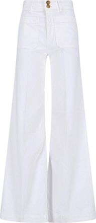 Seafarer White Wide Leg Jeans