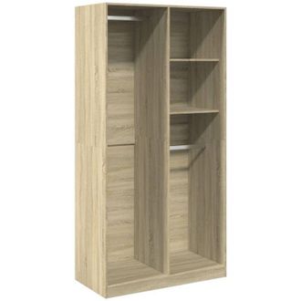 vidaXL Vidaxl - Armario Madera Contrachapada Color Roble Sonoma 100x50x200 Cm