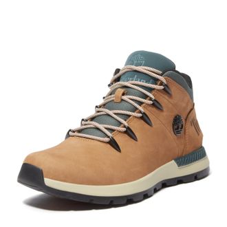 Timberland Schn&uuml;rboots TIMBERLAND SPRINT TREKKERMID LACE UP SNEAKER, Herren, Gr. 41, gr&uuml;n (md braun nubuck w gr&uuml;n), Leder, Schuhe Schn&uuml;rboots, Winterschuhe, Snea