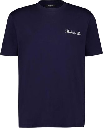 Balmain Embroidered Signature T-shirt