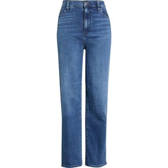 Frame Denim Le Sleek High Waist Ankle Straight Leg Jeans in Ease at Nordstrom, Size 25