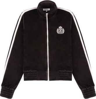 Sporty & Rich Giacca sportiva NY Crest Elio a righe - Marrone