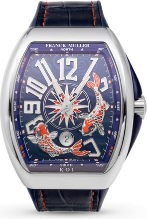 Franck Muller Pre-owned Franck Muller Vanguard Yachting Koi Automatic Blue Dial Mens Watch V 45 YT SC DT KOI