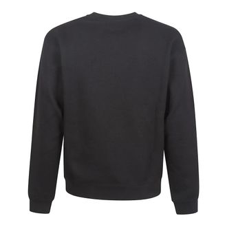 Valentino Garavani Sweatshirts, male, Black, Size: M Cotton Crewneck Sweatshirt With Made In Valentino Print