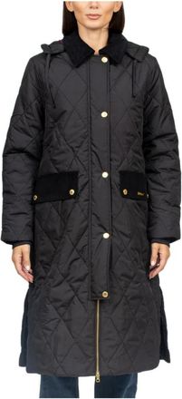 Barbour Gewatteerde Shell Trenchcoat - Dames - Parka Jassen - Zwart - M - Katoen - Jassen