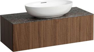 Laufen Il Bagno Alessi Cajonera, Encimera De Piedra Marrone - Laufen