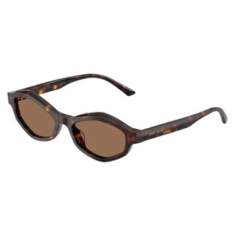 Jimmy Choo London Irregular Zonnebril - Dames - Accessoires - Bruin - Maat: 52 MM