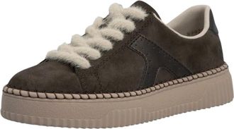 Rieker Platform Sneaker - Dames - Schoenen - Bruin - Maat: 40 EU Leer