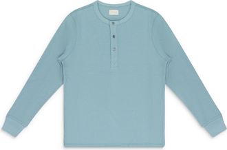 Aimé Leon Dore GREEN WAFFLE HENLEY T-SHIRT