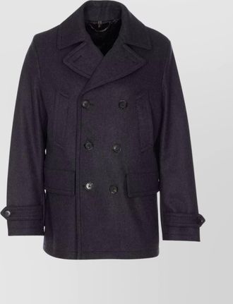 Belstaff double-breasted coat reinforced shoulders