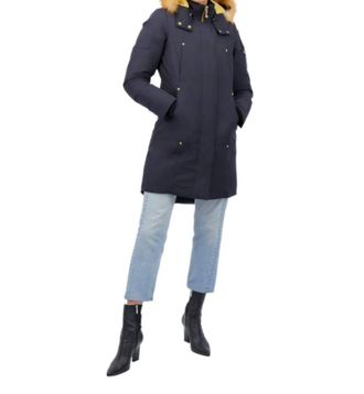 Moose Knuckles Grand Metis Parka Puffer Down Jacket In Navy
