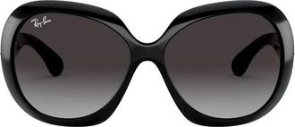 Ray-Ban Jackie Ohh II Zonnebril - Dames - Accessoires - Zwart - Maat: 60 MM Nylon
