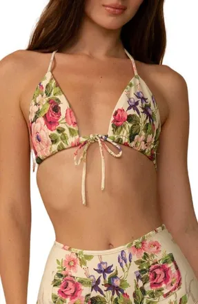 Montce Swim Emma Triangle Bikini Top in Bouquet at Nordstrom, Size X-Small