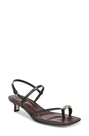 Vince Polli Kitten Heel Sandal in Black at Nordstrom, Size 7.5