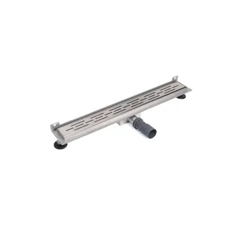 Marcel Breuer Douchegoot - muurflens - 70x7x6.7cm - ondiep - zijuitloop - RVS