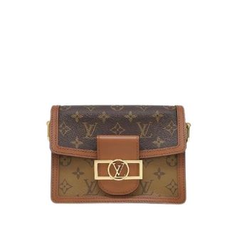 Louis Vuitton Pre-owned Dauphine Crossbody Bag - Dames - Pre-owned - Bruin - Maat: ONE Size Zijde