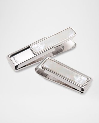 M Clip Men & apos;s Mother-Of-Pearl Money Clip