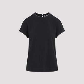 Brunello Cucinelli Black Cotton T-shirt