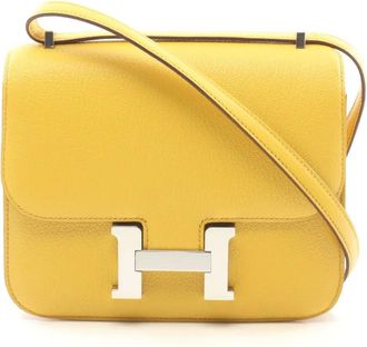 Hermès Borsa a spalla Constance 3 mini 2023 - Giallo