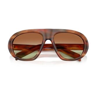 Prada Sunglasses, female, Brown, Size: 57 MM Prc05S Sunglasses