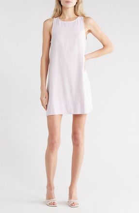 Madewell Linen Blend Shift Minidress in Marble Lilac at Nordstrom Rack, Size X-Large