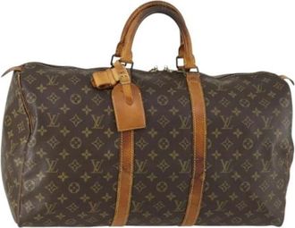 Louis Vuitton Pre-owned Weekendtas - Dames - Vintage Weekendtas - Bruin - ONE Size - Vintage