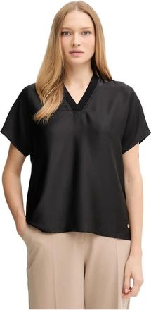 Joseph Ribkoff Dunne blouse zonder stretch - Dames - Blouses - Zwart - L - Polyester - Overhemden