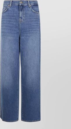 7 For All Mankind wide leg explorer denim five pocket trousers