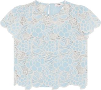 Suncoo Top - Dames - Blouses - Blauw - M - Katoen - Overhemden