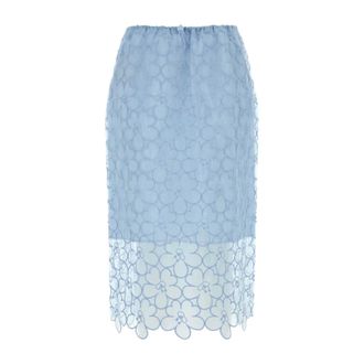 Cecilie Bahnsen Midi Skirts, female, Blue, Size: S Bria Skirt