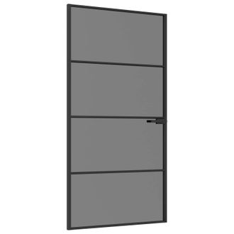 vidaXL Puerta Interior 102,5 X 201,5 Cm Cristal Templado Y Aluminio Vidaxl
