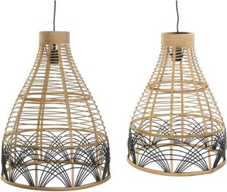 DKD Home Decor L&aacute;mpara De Techo Dkd Home Decor Bicolor 50 W 45 X 45 X 60 Cm