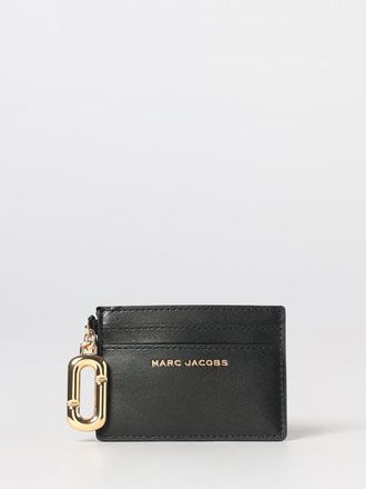 Marc Jacobs The Snapshot Cowhide Leather Card Holder with Logo Charm