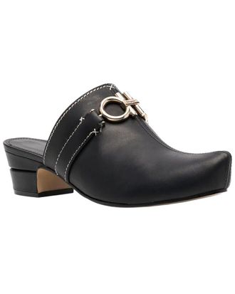 Ferragamo Gancini Leather Mule