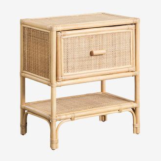 Sklum Comodino In Rattan Yivisc Sklum