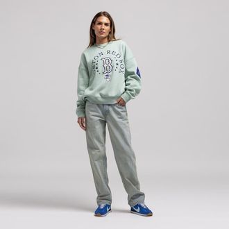 Mitchell & Ness Womens Mitchell & Ness Green Boston Red Sox Yacht Rock Sweatshirt at Nordstrom, Size Xx-Large