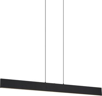 QAZQA L&aacute;mpara colgante moderna negra LED