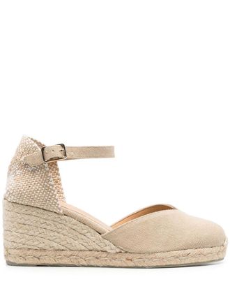 Castaner raffia-wedge espadrilles - Neutrals