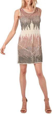 AS by DF Starlet Sequin Shift Dress in Blush Cream at Nordstrom, Size Medium