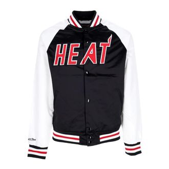 Mitchell & Ness Hombre, Chaquetas, Negro, Talla: L