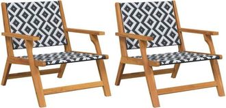 vidaXL Vidaxl - Muebles De Jard&iacute;n 2 Pcs Blanco 67 X 78 X 73cm