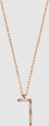 Little Ones Paris Collier Num&eacute;ro 7 Or Rose Diamants