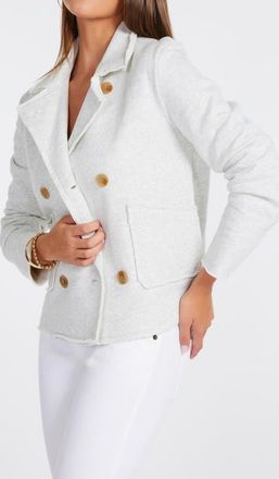 Bishop + Young Cozy Peacoat in Heather Grey at Nordstrom, Size X-Small