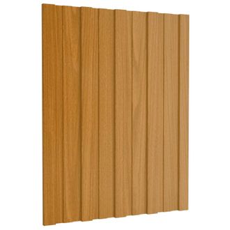 vidaXL Panel De Techo 36 Pcs Natural 60 X 45 Cm Acero Galvanizado Vidaxl